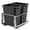 Double bucket, variant on Heavy Duty Pull Out Kitchen Trash Can, Double or Single 40 Quart with Soft Close Slides, 304 Stainless Steel Buckets for Under Cabinet Organization, Fits 18 Inch Wide Cabinet