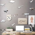 thumbnail image 4 of Espejo extraíble pegatinas de pared estéreo dinosaurio etiqueta de la pared DIY decoración de la habitación de los niños arte de la pared calcomanía, 10 piezas Inevent JJ14190-02, 4 of 5