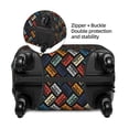 thumbnail image 2 of Disketp Retro Tape Elastic Travel Luggage Cover Travel Suitcase Protective Cover For Trunk Case Apply To 18''-32'' Suitcase Cover-X-Large, 2 of 7