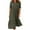 Army Green, variant on Lindreshi Fall Dresses for Women Fashion Women AutumnSolid Causal Turndown Collar Long Sleeve Vacation Button Dress