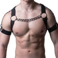thumbnail image 4 of Men Chest Harness, Adjustable Light Weight Men Body Harness Black  for, 4 of 8