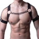 thumbnail image 5 of Arnés de pecho para el cuerpo, arnés de pecho para hombres, arnés de pecho negro para hombres, tirantes de pecho superiores para hombres, estética elegante, 5 of 13