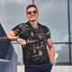thumbnail image 4 of Balery Monochrome Mushroom Artwork Camisa Polo de Hombre con Estampado, de Manga Corta y Tejido Medio, Camisa Tipo Golf Polo-Large, 4 of 6