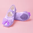thumbnail image 5 of Nskgu Ballet Shoes for Girls Canvas Dance Practice Slippers No-Tie Sole Yoga Gymnastics Shoes for Kids, 5 of 6