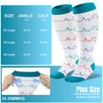 thumbnail image 2 of 3 Pairs Plus Size Copper Compression Socks for Women & Men Circulation 20-30 mmHg - Better Blood Flow, Swelling , Best Support for Medical, Running, Nursing, 2 of 7