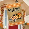 thumbnail image 4 of Briarwood Lane Checkered Fall Truck Burlap House Flag, 4 of 4