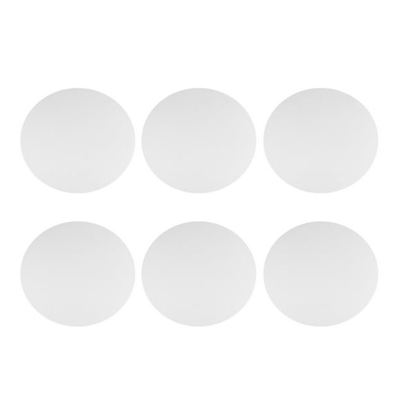 6PCS 30CM Round Canvas Drawing Board Premium Art Painting Board Artist Round Shape Canvas Board Oil Paint Canvas Sketchpad (White)