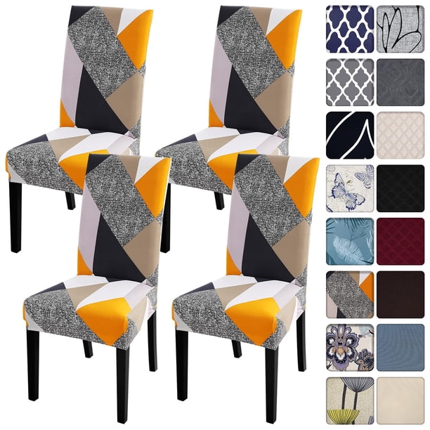 Fundas para sillas de comedor SearchI Super Fit Stretch, paquete de 4