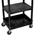 thumbnail image 4 of 3 Shelf Black Tub Cart, 4 of 5