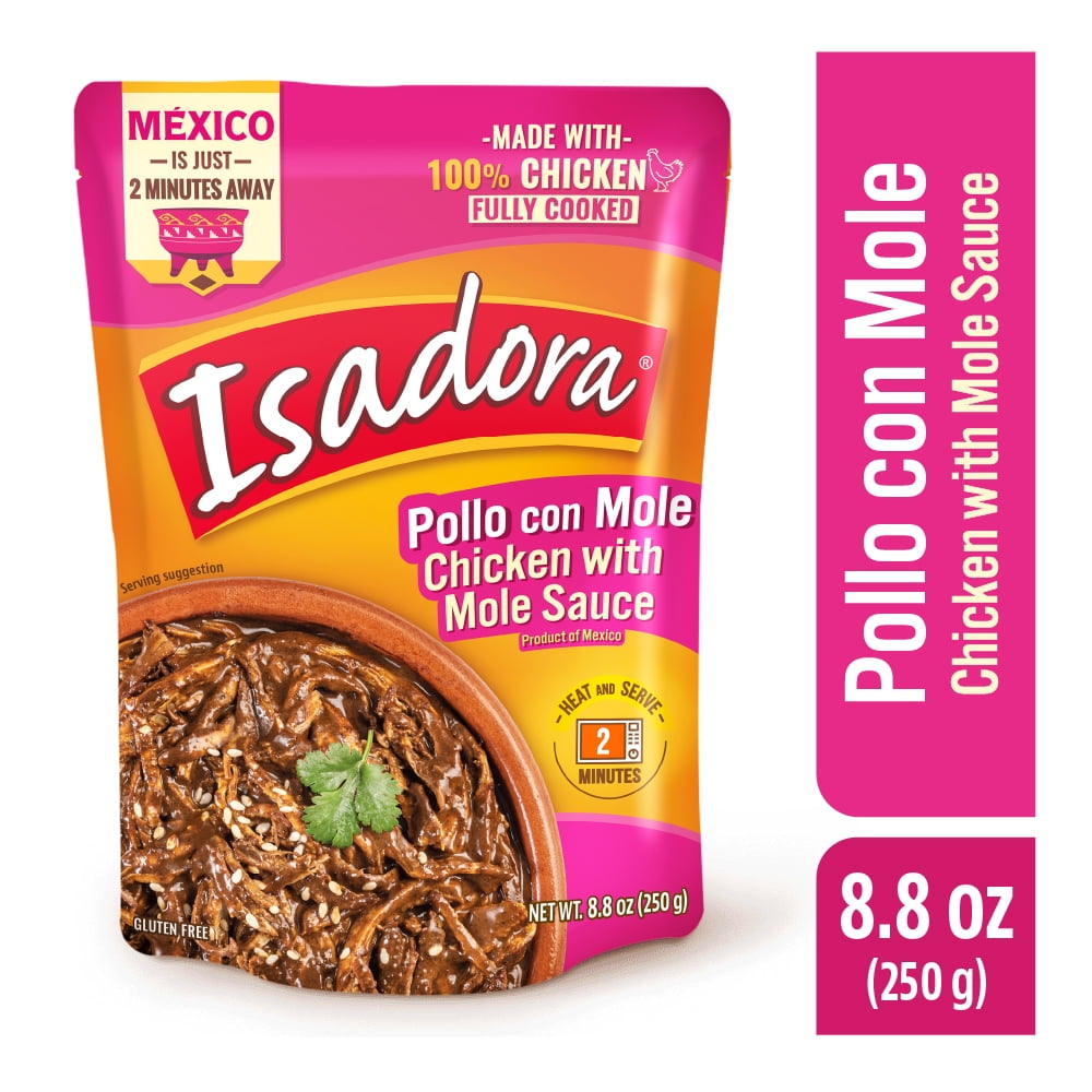 (8 pack) Isadora Chicken with Mole Sauce, 28 oz