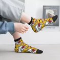 thumbnail image 2 of Fuzoiu Cute Dog Print Adult Socks, Crew Moisture-wicking Socks, Unisex Cushion Crew Socks,Casual Sports Ankle Socks, 2 of 7