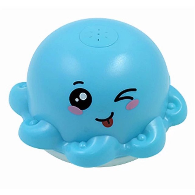 Baby bath water toy - 2 pack Light Up Bath Toy Sprinkler for Babies, Rechargeable Bathtub Pool Water Toys Baby Gifts for Toddlers, Shower Essentials (blue Octopu)