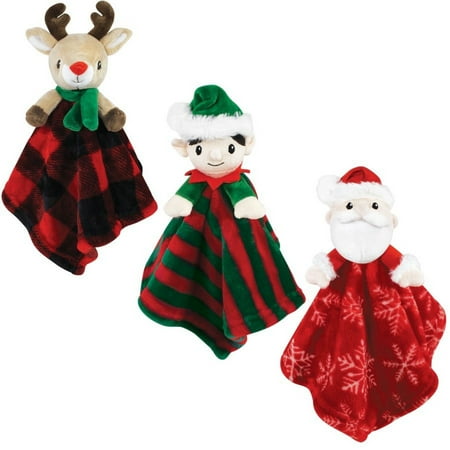 Hudson Baby Unisex Baby Animal Face Security Blanket Elf One Size