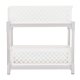 thumbnail image 1 of 2-Tier Sliding Bathroom Storage Cabinet with Pull-Out Drawers, White, 1 of 4
