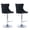 Black-Silver Leg, variant on HUMEHA Set of 4 Swivel Barstool Gray Black Leg Adjustable 25-33"