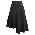 thumbnail image 1 of Falda Midi Abotonada Dobladillo Rosegal Faldas Tallas Grandes, 1 of 5