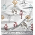 thumbnail image 1 of Soimoi Cotton Voile Fabric Block Tree Print Fabric by The Yard 56 Inch Wide, 1 of 1