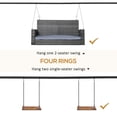 thumbnail image 5 of Patio Furniture Outsunny Metal Porch Swing Stand, Heavy Duty Swing Frame, Hanging Chair Stand Only, 528 LBS Weight Capacity, for Backyard, Patio, Lawn, Playground, Black,Patio Chairs, 5 of 9