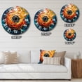 thumbnail image 4 of Designart "Mosaic of Colorful Vinyl Records III" Music Oversized Wall Clock, 4 of 5