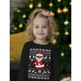 thumbnail image 2 of Tstars Toddler Boys Ugly Christmas Sweater Santa Claus, Long Sleeve TShirt, 2 of 6