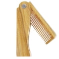 thumbnail image 2 of Onedor Sandalwood Fine Tooth Folding Brush Comb for Men Hair, Beard, and Mustache Styling, Pocket sized for Easy Carry, 2 of 8