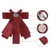 thumbnail image 4 of Corbata De Moño Pre-Atado Broche Color Sólido Nudo De Proa Para Mujer Rojo oscuro One Size, 4 of 5
