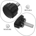 thumbnail image 3 of EXHUMKY 24Ud Tornillos De De Acero Carbono Negro Con Para Ajuste Manual En Máquina, 3 of 7