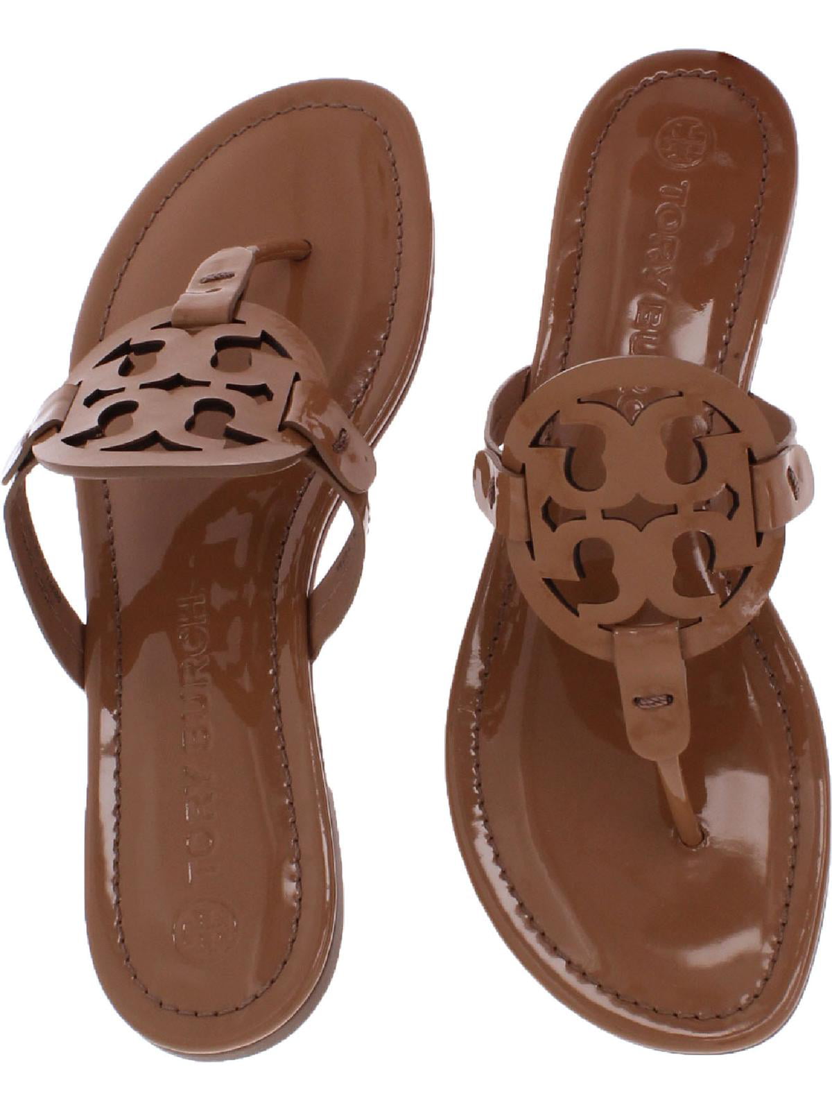 Tory Burch Women's Miller Soft Patent Sea Shell Pink / 654 Leather Sandal -  