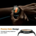 thumbnail image 5 of HOMEYA Screen Protector Case for Samsung Galaxy Watch 7 40mm, Hard PC Anti-Scratch Protective Cover with Tempered Glass, Black, 5 of 7