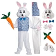 thumbnail image 3 of Morris Costumes Bunny Unisex Easter Fancy-Dress Costume with Headgear, Jacket and Vest for Adult, One Size Fits Most, 3 of 3