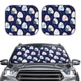 thumbnail image 2 of Saiise Mom And Baby Owls for Foldable Car Sun Shades (2-Pack) Offer Sun Protection with an Easy-fold Design for Convenient Windshield Shading-Large, 2 of 6