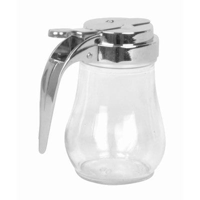 Twin Pack of 6 oz Glass Syrup Honey Milk Pourer Dispenser Server for Restaurant
