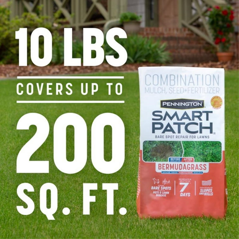 Pennington Smart Patch Bermuda Grass Full Sun Seed/Fertilizer/Mulch Repair Kit 5 lb