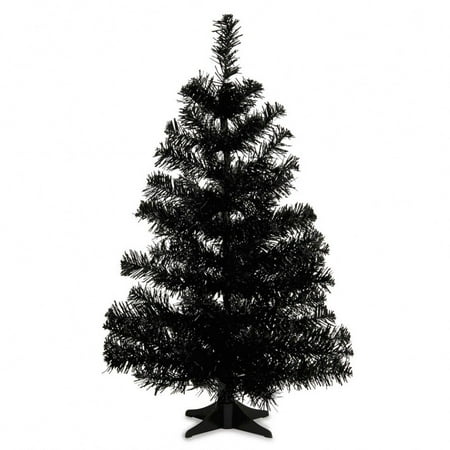 Perfect Holiday 2 ft PVC Artificial Christmas Tree Unlit Halloween Decoration, 