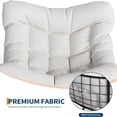 thumbnail image 7 of EastVita Outdoor Rattan Egg-Shaped Rocking Chair White, 7 of 7
