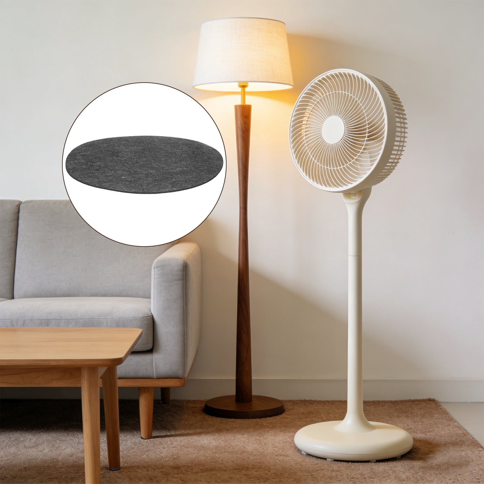 Uxcell 64Pcs Non Slip Furniture Pads, 1" Round Self Adhesive Felt Bumpers Noise Reducing Furniture Feet Floor Protector for Chairs Tables Furniture Legs (Black 0.12" Thick)