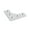 L3-Silver, variant on 4Pcs L Type 5 Hole 90 Degree Joint Board Plate Corner Angle Bracket Connection Joint Strip for 2020 Aluminum Profile