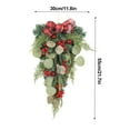thumbnail image 2 of Christmas Teardrop Door Swag Faux Pine Tree Swags Multipurpose Plastic Ccreative Durable Foam Easy To Care Wreath, 2 of 11