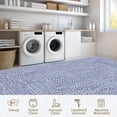 thumbnail image 6 of Washable Area Rug Print Braided Area Rug for Living Room Bedroom Farmhouse Solid Printed Weaving Accent Rug Non-Slip Stain Resistant Floor Cover Throw Carpet for Home Decor, Blue, 3' x 5', 6 of 7
