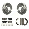 thumbnail image 1 of Transit Auto Rear Disc Rotors Semi-Metallic Pads and Parking Brake Shoes Kit for Car 2010-2013 Kia Forte Koup K8S-104438, 1 of 11