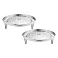 thumbnail image 4 of 2Pcs Steaming Rack Stainless Steel Steamer Rack Kitchen Steaming Tray Food Steamer Rack, 4 of 8