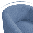 thumbnail image 5 of Yaheetech Upholstered Boucle Club Chair Accent Barrel Chair, Blue, 5 of 9