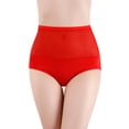 thumbnail image 1 of Ropa interior hipster Gibobby Bragas sexis cintura alta transparentes malla algodón Rojo XL, 1 of 3