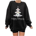 thumbnail image 1 of Awdenio Femmes Imprimé Col Rond Tops Manches Longues Confortable Chemisier Sweatshirt, 1 of 4