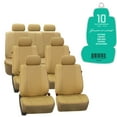 thumbnail image 1 of FH Group Universal Fit Leatherette Car Seat Covers for Car, SUV, Airbag Compatible, Split Bench Covers with Free Air Freshener - Full Set 3 Rows 7 Seater, 1 of 10
