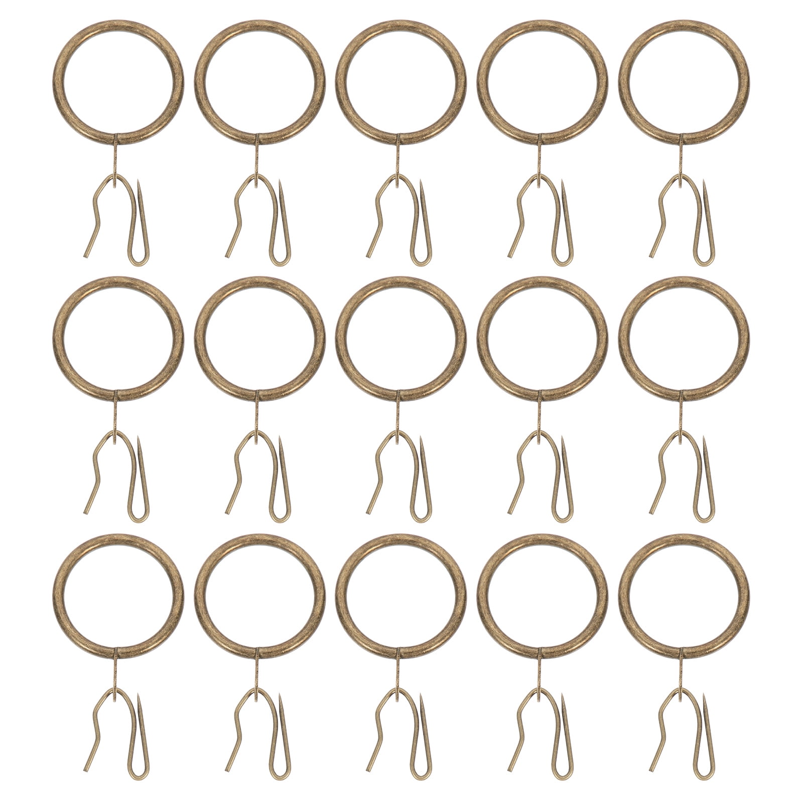 NUOLUX Curtain Rings Hooks Hook Clip Shower Drapery Metal Hanging