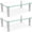 Clear, variant on 2 Pack Computer Monitor Riser With Height Adjustable Multi Media Desktop Stand For Flat Screen Lcd Led Tv Laptop/notebook/xbox One