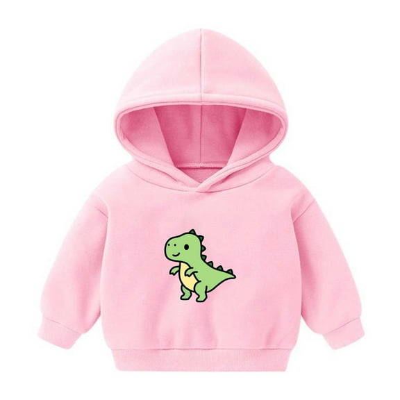 Spazoro Toddler Girls Sweatshirts, Long Sleeve Printed Hooded Casual Tops For Girls Pink Size 3-4T