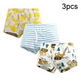 thumbnail image 3 of Esaierr 3Pack Toddler Kids Boys Underwear Dinosaur Cartoon Cotton Boxer Briefs Four Seasons Boxer Shorts for 3-8T, 3 of 7