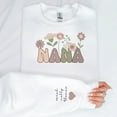 thumbnail image 3 of Personalized Nana Mom, Grandma, Mimi Sweatshirt (White, Medium), 3 of 11